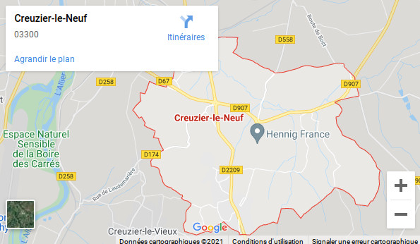 Localisation de Creuzier le neuf